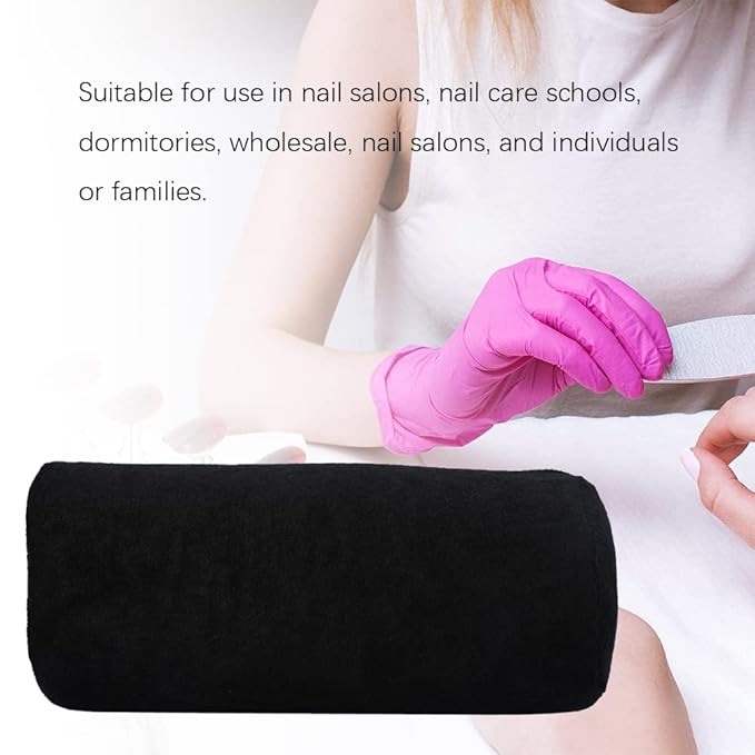 Watris Veiyi Soft Sponge Manicure Nail Hand Rest Cushion, Nail Art Table Holder Pad, Arm Rest Pillow for Ladies Girls Manicure, Detachable Washable Nail Salon Accessories Tools