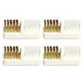 minkissy Cleaning Brushes for Drill 4pcs Drill Brush Copper Wire Bristles Nail Cleaner Tool for Nail Salon Home Use