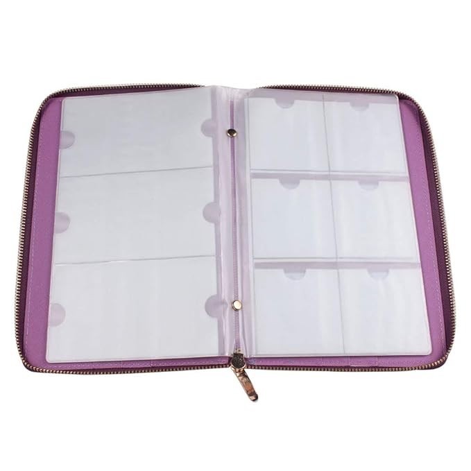 72 Slots Holographic Nail Plates Holder Case Stamping Templates Organizer Square & Round Printing Molds Collection Manicure Tool Accessorie (Rainbow)