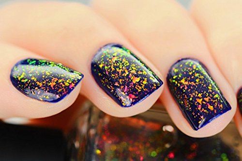 ILNP Electric Carnival - Red, Pink, Gold, Green Ultra Chrome Color Shifting Flakie Nail Polish
