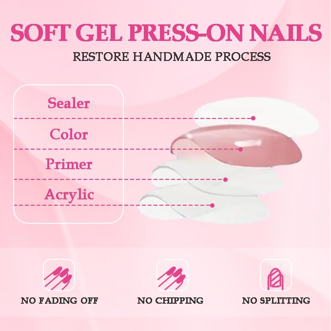 2025 Medium Handmade Nail Art Reusable PMMA Acrylic Press-on Nail Art Premium Purple Fake Nails with Spider Rhinestone Decoration Gifts for Women (Sequin Purple, Medium)