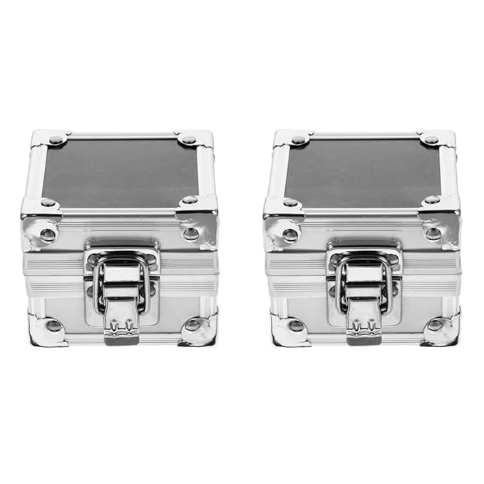 Beaupretty 2 Pieces Nail Drill Bits Holder Drill Bit Case Drill Bits Display Organizer Box Nail Polishing Heads Container Manicure Tools