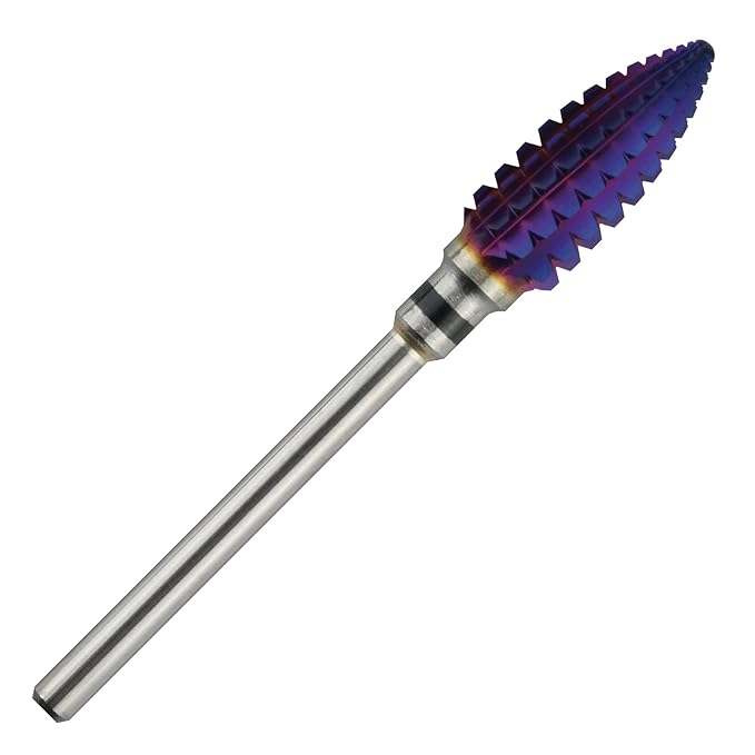 C&I Tapered Tornado & Olive Tornado Nail Drill, E File for Manicure Drill Machine, Professional Nail File to Quick Remove Nail Gels (XC, Olive)