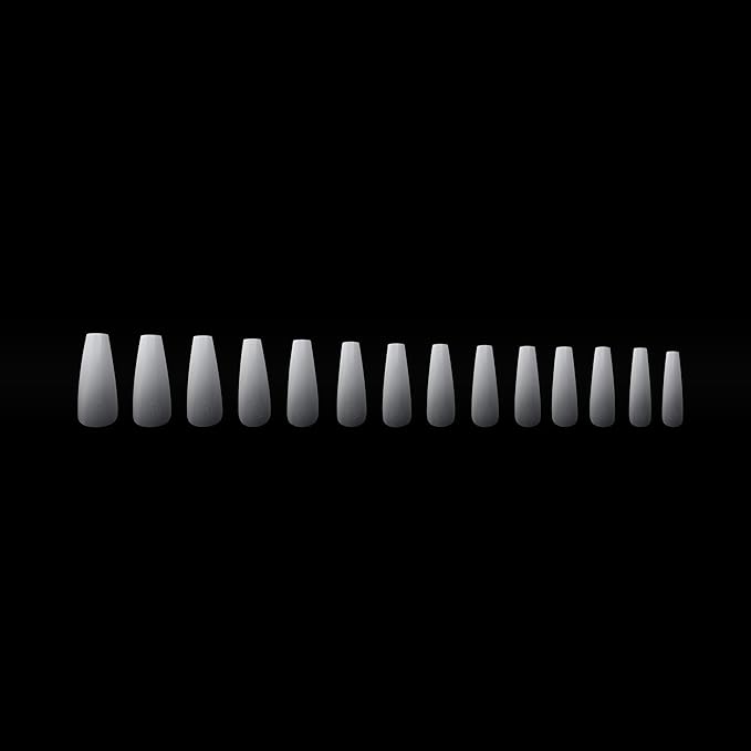 Apres Ombre Gel-X® Box of Nail Tips, 14 Sizes 00-9, Premium Quality (Sculpted Coffin Long, 210 Count)