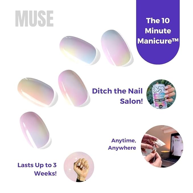 Semi Cured Gel Nail Strips (Muse)