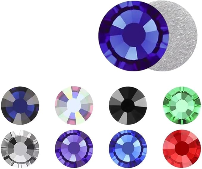 NHFGlitter Cold Fixation Crystal Cristales Non-Hotfix Silver Back Flatback Rhinestones for Bags Shoes Garment Phone DIY Nail Art,162,SS16