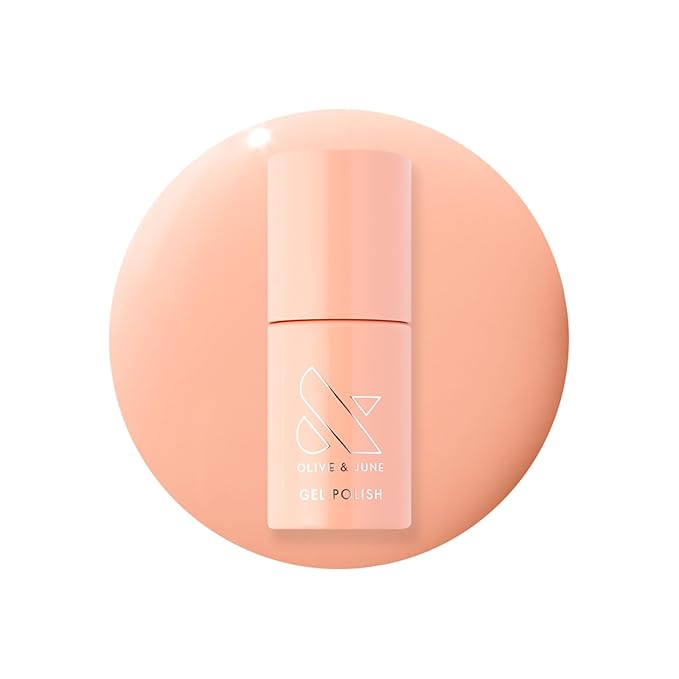 Olive & June Gel Polish | UV LED Nail Lamp Needed | Long Lasting Formula | Up to 21 Days of Wear | Damage-Free Removal | Salon-Quality Manicure, Pedicure at Home | CS | Coral
