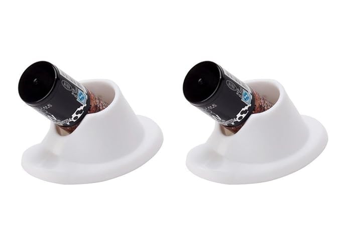 4 Pcs Anti-spill Nail Polish Bottle Stand Soft Rubber Nail Polish Bottle Holder Nail Art Manicure Tools for Nail Organizer Display (White and Pink)