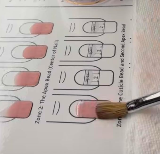 Acrylic Nail Practice Workbook Reusable Ombre French tip Stilleto Template 3D Nail Art Training Book for Gel X Poly Builder Gel Nail Polish Acrylic Nail foils Crystals Rhinestones Glitter (3)