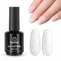Beetles Pearl White Gel Nail Polish - 15ml Pearl Shimmer White Mermaid Pearlescent Shell Nail Gel Polish Soak Off Uv Led Curing Requires Manicure Salon DIY Home Gifts for Women