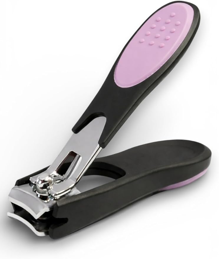 Dream Cut Nail Clipper, Toenail Clippers, Chrome Plated, Stainless Steel, Sharp, Sturdy, Comfort Grip, Nail Catcher, for Men and Women, Nail Cutter, Trimmer