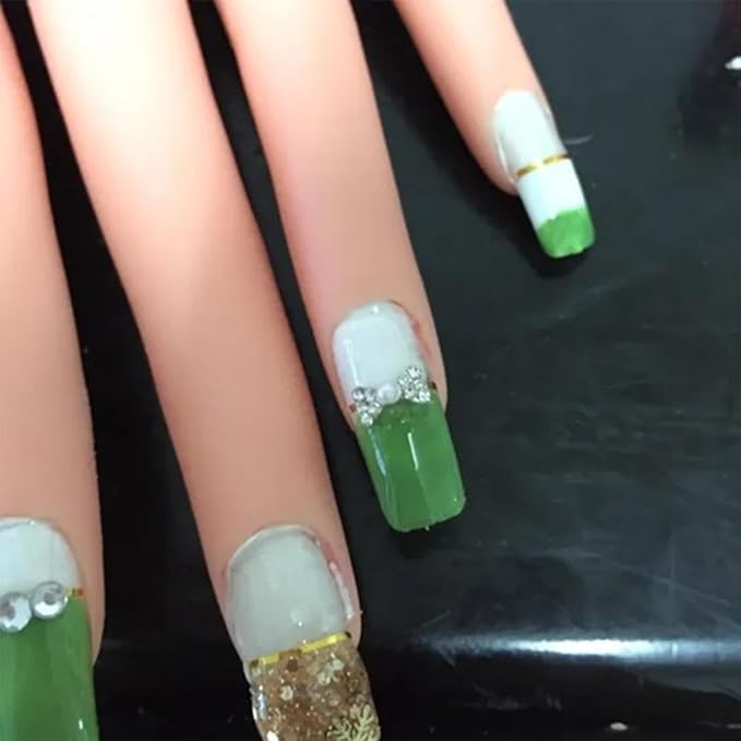 Practice Hand for Acrylic Nails, 8.97Inches Flexible Bendable Fake Hand Manicure Nail Practice Hand for Beginners, Silicone Manicure Training kit for Nail Art