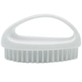 Hand and Nail Brush for Cleaning Fingernails Fingers Nylon Firm Stiff Bristles Heavy Duty Scrub Clean Brushes for Mechanics Gardeners, White, 1PC
