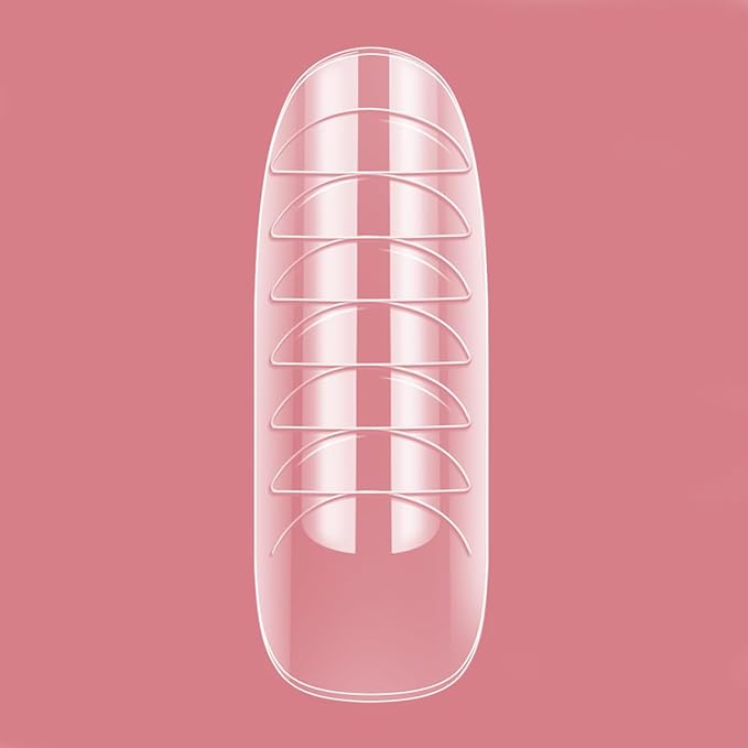 LIONVISON Poly Gel Nail Forms: 120Pcs Coffin Shape Nail Forms for Builder Gel Reusable - 12 Sizes Extension Acrylic Nail Molds Sets - False Nail Tips for Manicure Nail Art Design Salon DIY