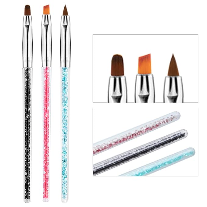 HIGHROCK Nail Art Liner Brushes Pens Dual-Ended Nail Art Point Drill Drawing Brush Pen Manicure Tool Nail Art Design Dotting Pen Tools (8PC)