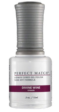 LeChat Perfect Match Gel Polish, Divine Wine, 0.5 Ounce (PMS185)