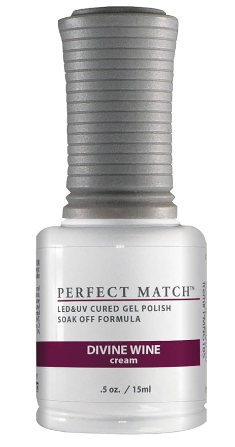 LeChat Perfect Match Gel Polish, Divine Wine, 0.5 Ounce (PMS185)