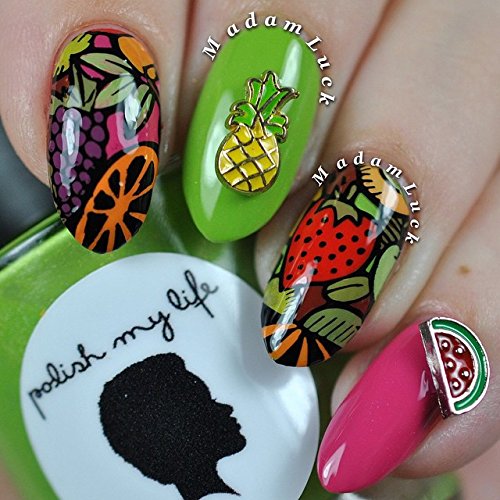 PUEEN Nail Art Stamp Collection Set 24B-L STAMPING BUFFET - LEISURE - NEW Set of 24 All You Can Stamp Full Size Stamping Image Plates Manicure DIY (Infinite Images With Your Creativity) Now with