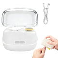 3 in 1 Electric Polishing Automatic Nail Clippers, Electric Nail Trimmer Electric Nail Clipper with Adjustable Speeds,Portable Nail Polisher for Travel (White)