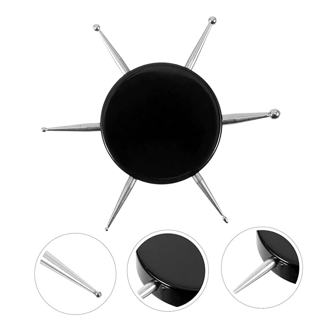 Beaupretty Nail Rhinestone Pen Nail Art Tools Nail Art Drill Pen Ooze Stainless Steel Black Manicure Nail Tools Nail Dotting Tool