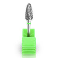 Fantexy 3/32" Carbide Nail Drill Bit - Remove Acrylic Hard Gels Quickly and Safely,Professional Cone Tungsten Drill Bits Set Nail File Acrylic for Manicure,Pedicure,Cuticle Cleaner (Coarse - C)