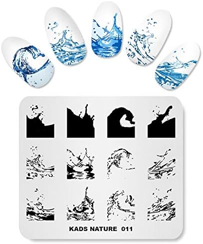 KADS Nail Art Stamp Plate - Ocean Sea Mermaid Series Nail Stamping Plate Template Image DIY Decoration Tool