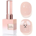 Double Rhythm 0.50 OZ Translucent Gel Polish Same Color Same Bottle Sheer Pastel Neutral Natural Milky 15 ML Jelly UV Nail Art DIY at Home (Nude Pink-A1626)