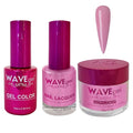 WAVEGEL Soak-Off Gel, Nail Lacquer & Acrylic/Dip Powder Matching Set - Princess Collection - #75 I Am Her