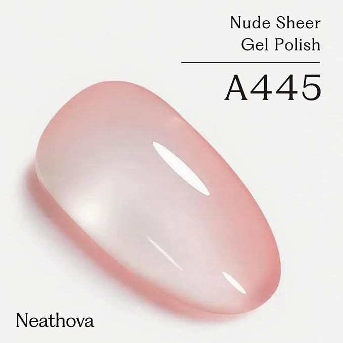 15ML Gel Nail Polish Pure Sheer Same Color Same Bottle Soak Off Gel Polish Art Manicure Salon DIY at Home for Women (Chic Nude) 1PCS