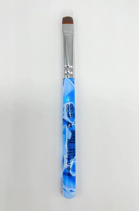 Premium Kolinsky French Brush (Size 14, Acrylic Handle)