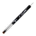 Esclane 2 Way French Nail Brush with Dotting Tool, Black, #12