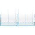 Beaupretty Nail Drill Bits 2pcs Nail Drill Bit Holder Box Professional Nail Art Polishing Grinding Drill Bit Holder Display Storage Box Bit Case Organizer for Nails Blue Makeup Brush Holder