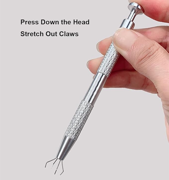 Smart Grabber for Pat Paint Nail Gel, 4 Claws Grabbing Pen for Nail Sponge Patting Ombre Gradient Gel, Nails Art Design at home (Grabbing Pen)
