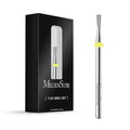 MelodySusie 2.3mm Inverted Tapered R Cut Nail Drill Bit, Professional Safety Carbide Under Nail Cleaner for Cuticle Dead Skin Nail Prepare, Manicure Nail Salon Supply, XF, Silver