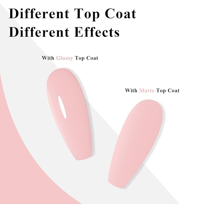 Imtiti Nude Pink Gel Polish - 0.5 Fl Oz Soak Off LED UV Nail Gel Polish for Spring/Summer DIY Nail Art & Salon Manicure Kit