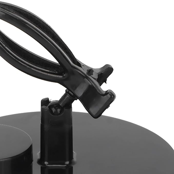 ZJchao Nail Polish Holder, Bottle Stand with Wide Base, Prevents Falling, Nail Art Helper, Black, ABS Material
