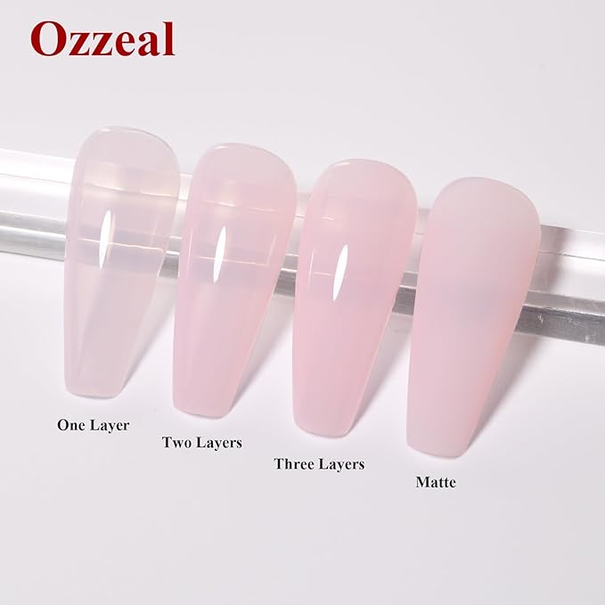 Jelly Gel Polish, Neutral Nude Jelly Nail Gel Polish Translucent Spring Summer Sheer Soak off UV LED for Nail Art DIY Manicure 0.5 Fl Oz