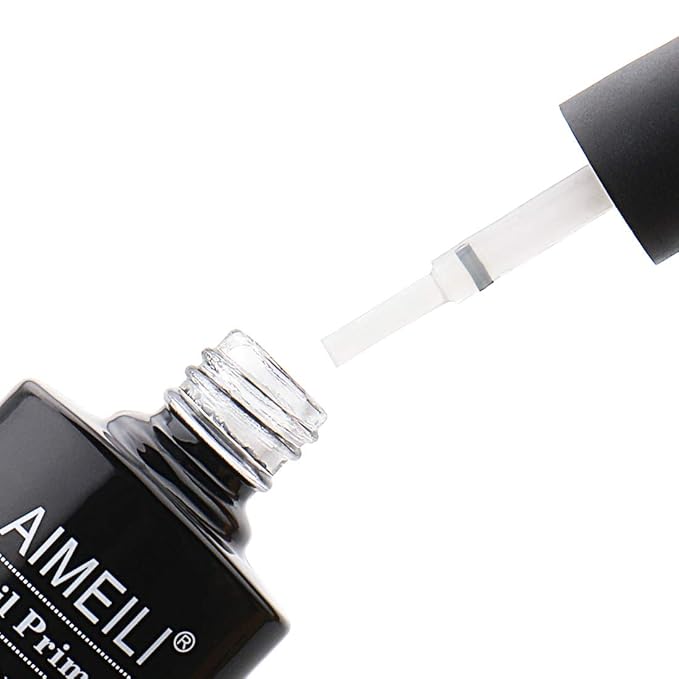 AIMEILI Nail Prep Bond Primer, U V LED Gel Foundation for Acrylic Powder and Builder Nail Gel