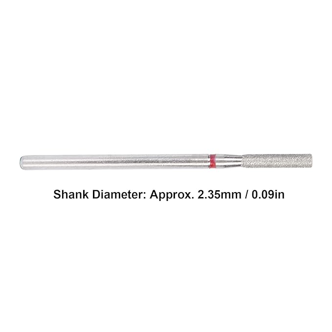 50Pcs Cuticle Bit, Carborundum Flat Head Nail Polishing Grinding Head, Dead Skin Removal Drill Bits for Beginners