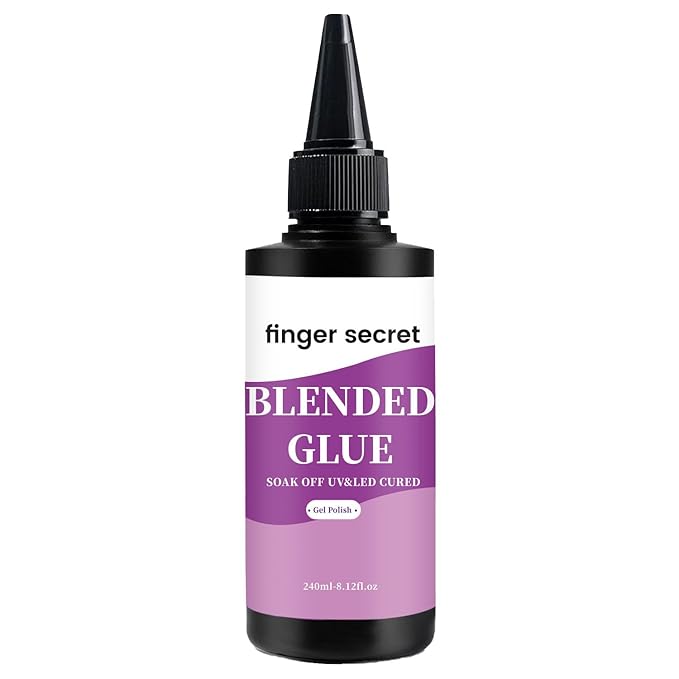 Blending Glue,Clear Gel Nail Polish Thinner Glue for Blending Ombre Gel Nail Polish Color Mixing Gradient Glitter Sequins,240ml/8floz for Nail Art Painting DIY Nail Blend Glue