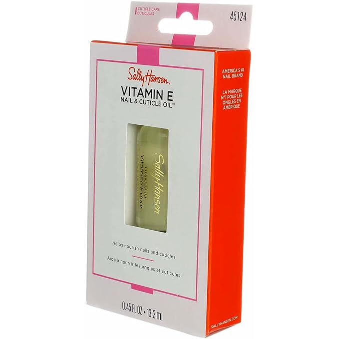 Sally Hansen Vitamin-E Nail & Cuticle Oil 0.45 Ounce (13.3ml) (3 Pack)