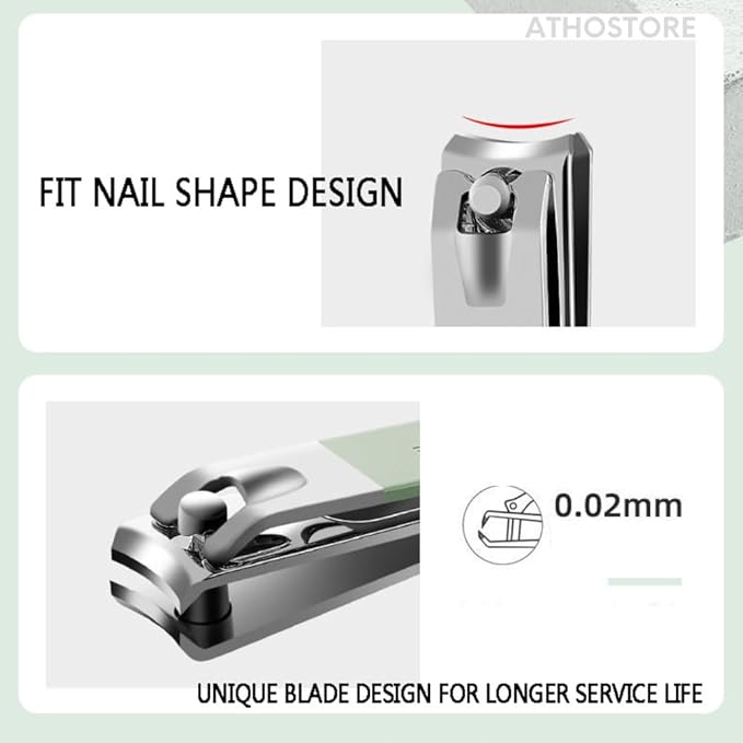 Nail Clipper Set, Manicure and Pedicure kit, Nail Care kit, Finger Nail Clippers Adult, Mens Grooming kit, Nail Care Kit for Men, Nail Grooming kit, Travel Nail Kit, Professional Manicure