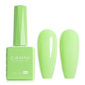 CANNI Pastel Green Gel Nail Polish, 1Pcs Sage Light Green Gel Polish Lime Mint Color High Gloss Soak Off U V Nail Manicure Salon DIY