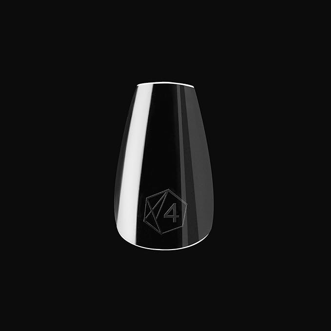 Apres Nail Gel-X Sculpted Coffin Short Box of Tips | 600 Gel-X Tips, Premium Quality, 14 Sizes 00-9 | Half-sizes Included