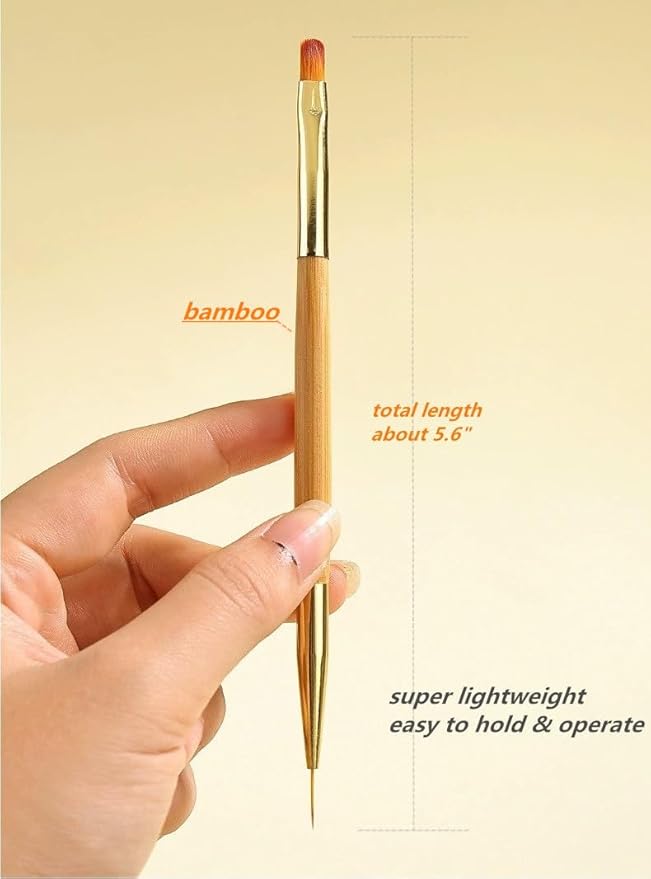 5PCS Dotting Pens and 3PCS Nail Painting Brushes, Double Ended Nail Brushes and Dotting Tool Kit, Nail Art Design Tools