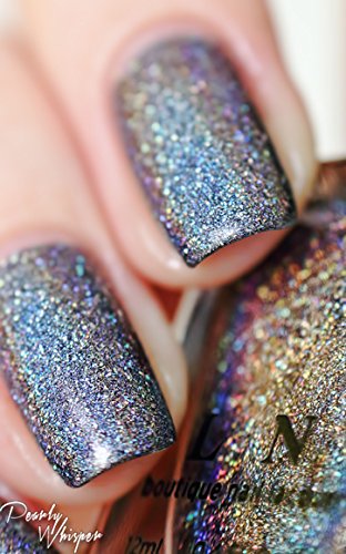 ILNP Maiden Lane - Charcoal Grey Ultra Holographic Nail Polish