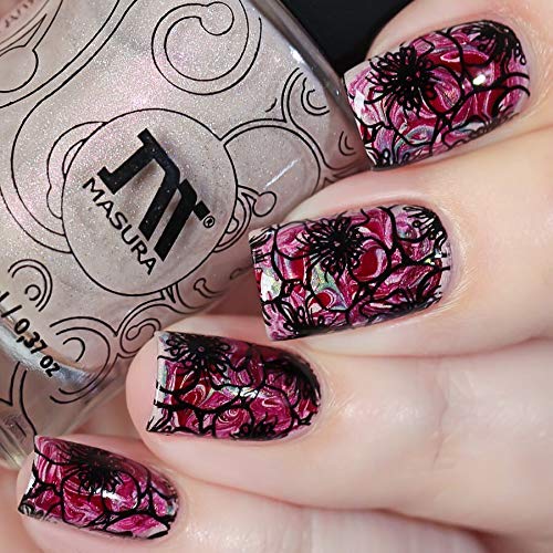 Whats Up Nails - B044 From Ground Comes Life Stamping Plate for Nail Art Design