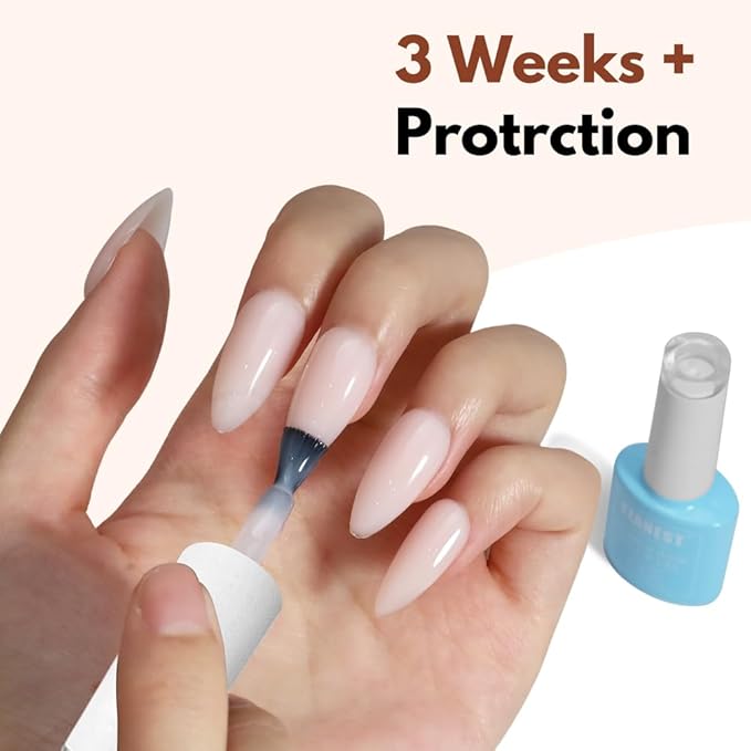 FZANEST Hema-Free Nude Gel Polish Rubber Base Set, 6 Colors Self-leveling Quick Builder Gel for Nail Overlays Sculpting Repair French Tips Base Colors Long-Lasting Base Salon-Quality Nails At Home
