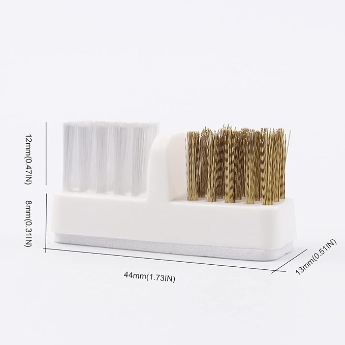 TEONEI Nail Drill Bit Wire Cleaner Brush, Nail Art Cleaner Tool for Salon or Home Use, 3Pcs