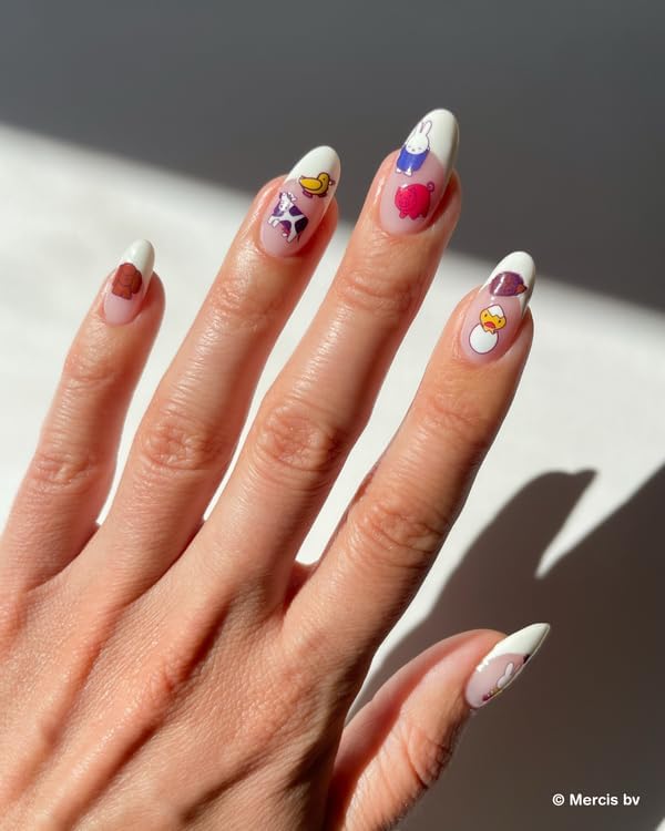 Deco Beauty Miffy at The Farm-Super Thin & Easy-to-Apply Nail Art with the Cutest Designs-Durable & Long-Lasting Nail Art Stickers and Decals for Women, for DIY At-Home Manicures & Salon-Quality Nails